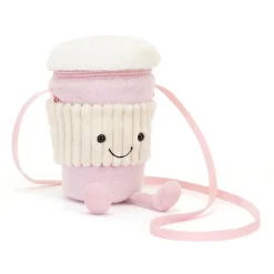 Amuseables Coffee-To-Go Pink Bag
