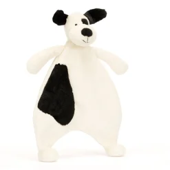 Bashful Black & Cream Puppy Comforter