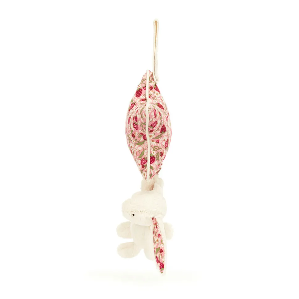 Blossom Cream Bunny 'Berry' Musical Pull