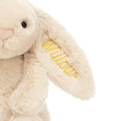 Personalised Bashful Luxe Bunny Willow Medium