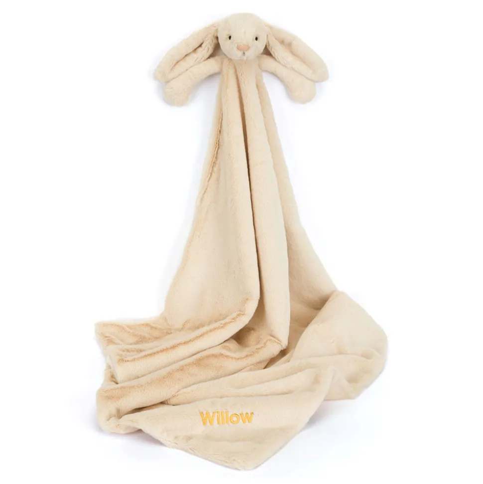 Personalised Bashful Luxe Bunny Willow Blankie